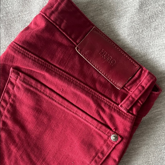 Men’s Hugo Boss Red Jeans - Picture 2 of 4